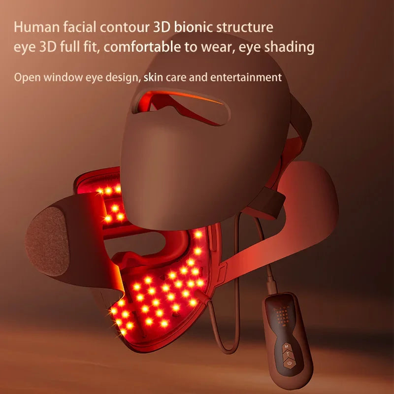 4 Color Light Facial Led Mask Red Light Therapy 320 Beads Face Photon Light Skin Rejuvenation anti Wrinkle anti Acne Beauty Care
