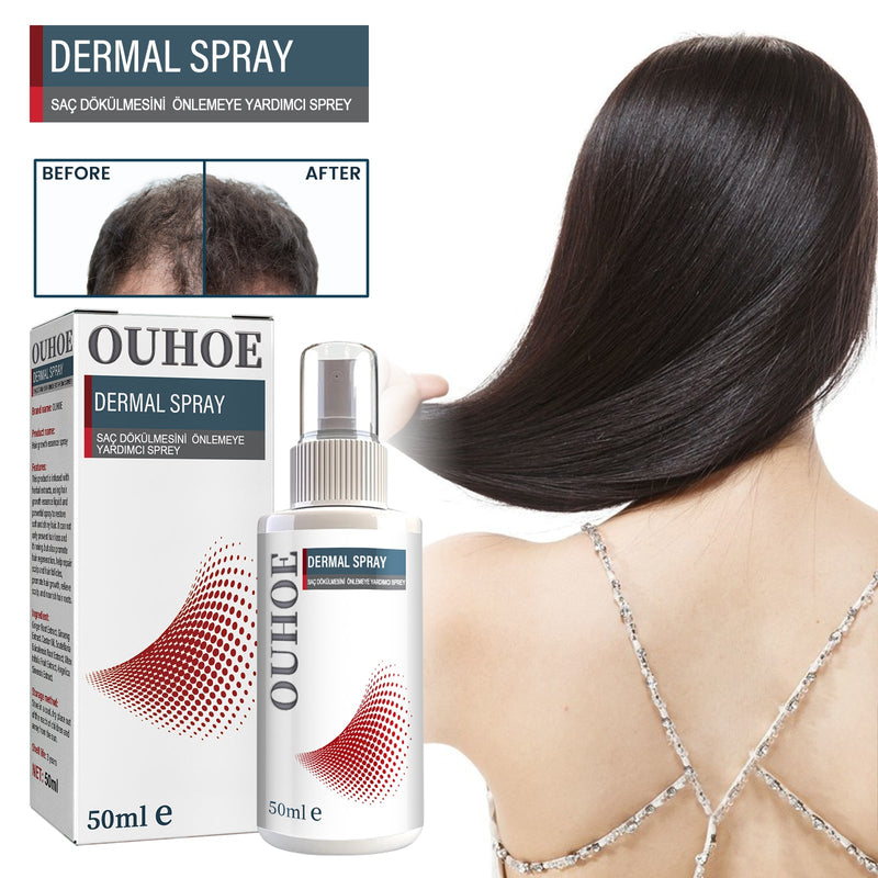 OUHOE Hair Essence Spray, Prevent Hair Loss Repair Hair Dry And Frizzy Moisture And Dense Hair Essence