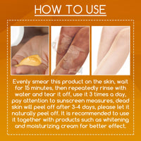 OUHOE Orange Peel Body Lotion, Exfoliation Lightening Dark Spots Brightening And Moisturizing Skin Treatment Lotion
