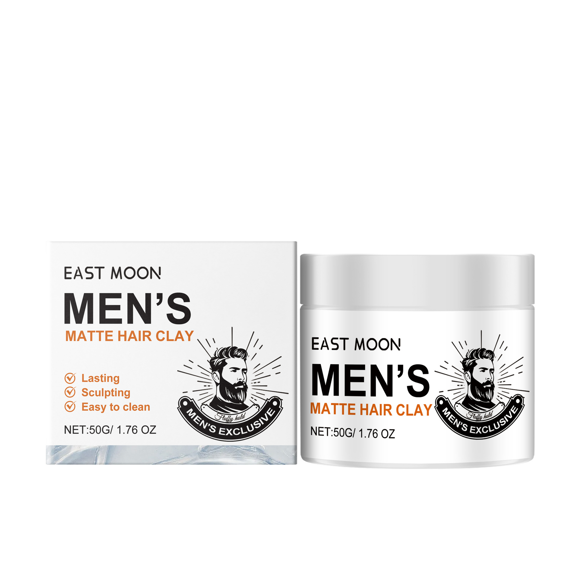 East Moon Matte Fluffy Wax Styling Long Lasting Hair Natural Styling Fresh Soft Wax Hair