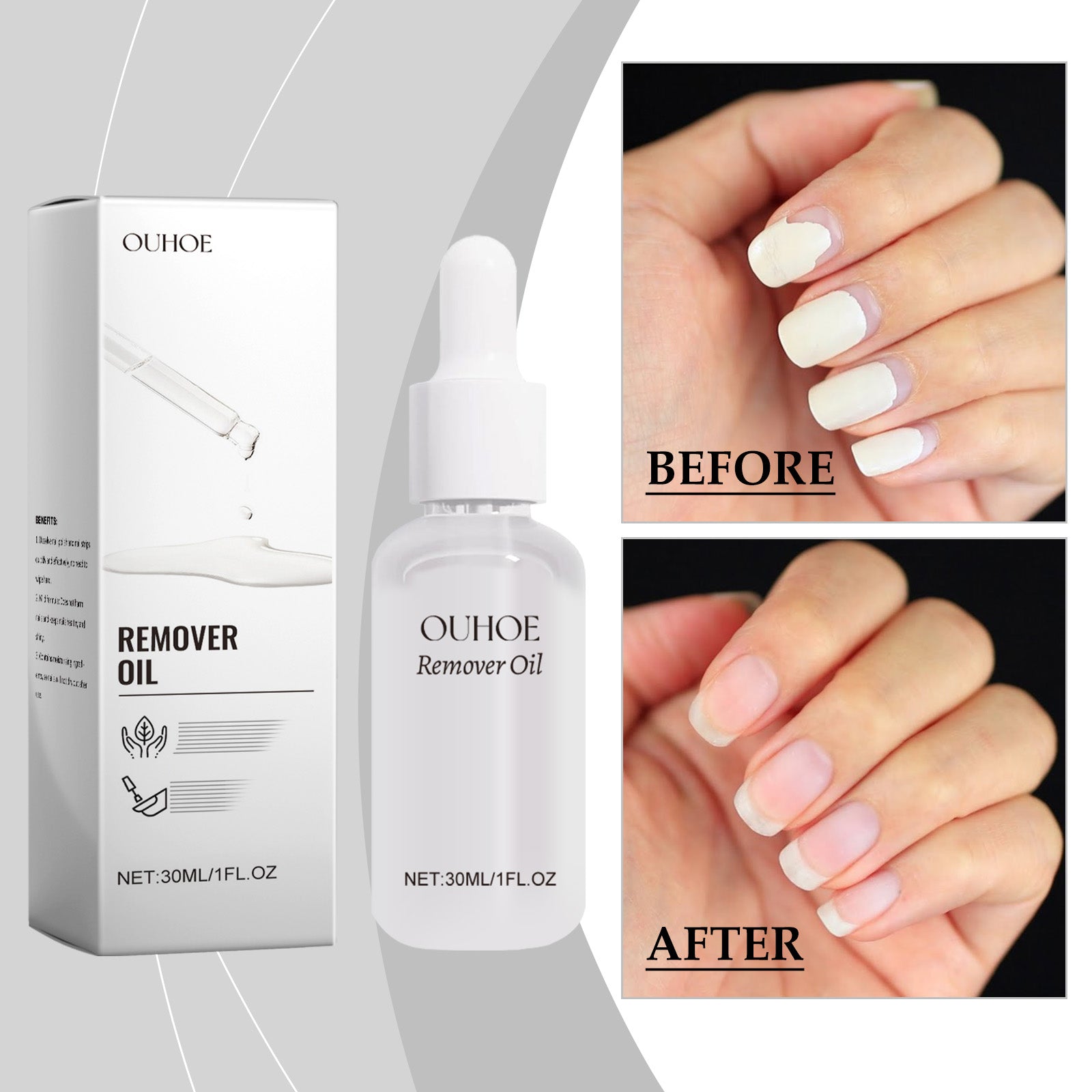 OUHOE Nail Polish Remover, Nail Glue Dissolver, Nail Polish Remover, Gentle Nail Polish Remover Primer And Nail Polish Products
