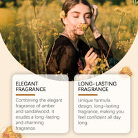 Roxelis Amber Wood Light Essential Oil Fresh And Elegant Wood Scent Exudes Charm Fragrance Long-Lasting Portable Perfume