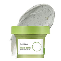 Korean Beplain Mung Bean Pore Serum,Deep Pore Cleansing Foam,Makeup Remover Oil and Clay Mask Facail Firming Skin Care Products