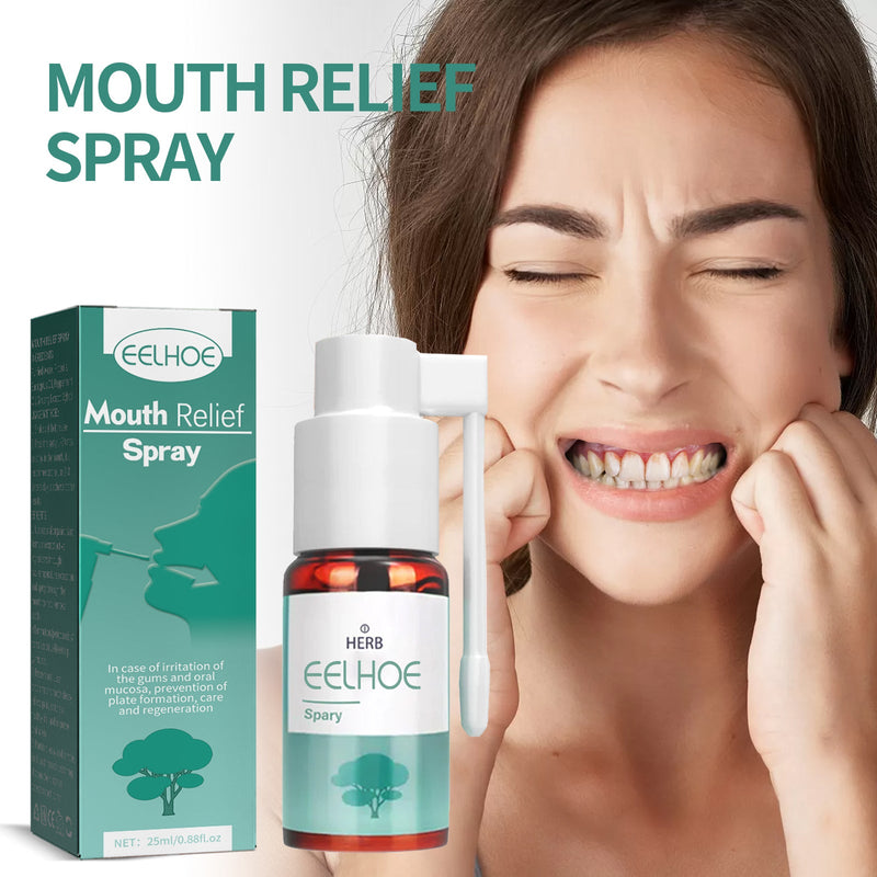 EELHOE Oral Relief Spray To Relieve Aphthous Sores Bubbling Periodontal Pain Oral Care Spray