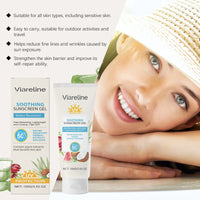 Viareline Soothing Protection Gel Moisturizes Refreshing And Gentle Skin Care, Hydrates, Nourishes And Soothes Skin Care
