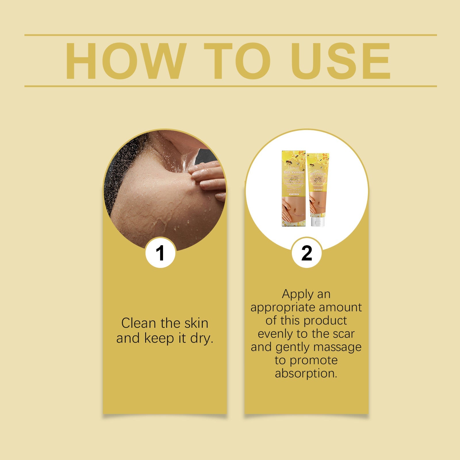 Bee Venom Body Care Gel Daily Massage Repair Smooth Skin Moisturizing Skin Care Gel