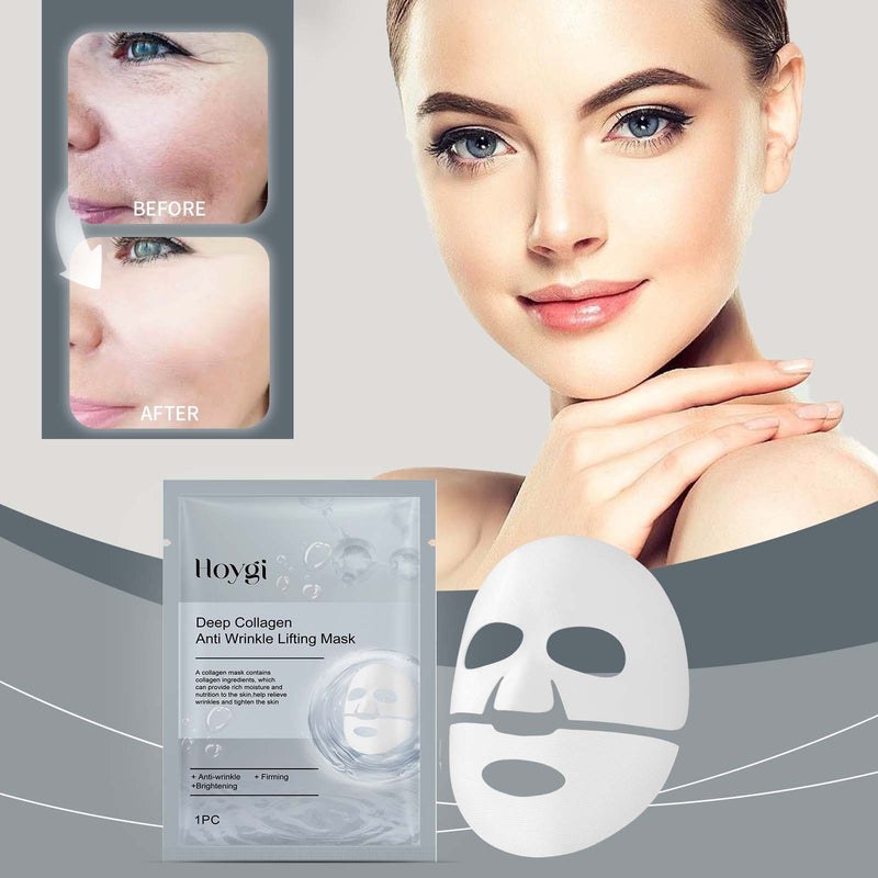 Collagen Anti-Wrinkle Mask, Facial Facial Moisturizing, Hydrating, Firming And Smoothing Fine Lines Mask