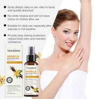 Viareline Vanilla Refreshing Spray Removes Odors And Perspiration With Natural Fragrance Refreshing The Body And Lasting Fragrance