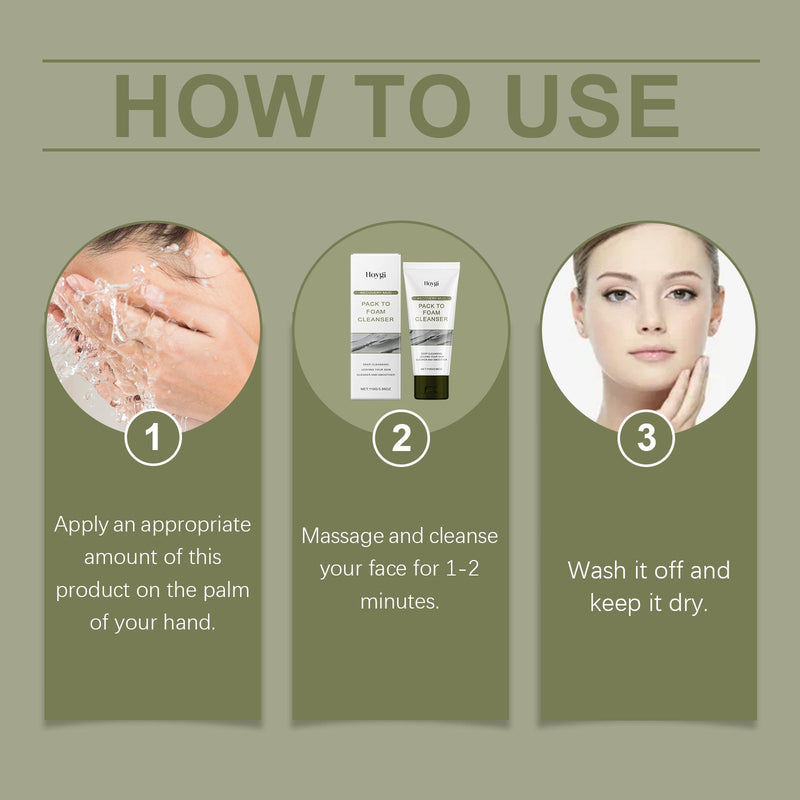 Hoygi Firming Cleaning Mud Mask Gentle Ingredients Moisturize and Moisturize Cleansing Facial Skin Exfoliating Mud Mask