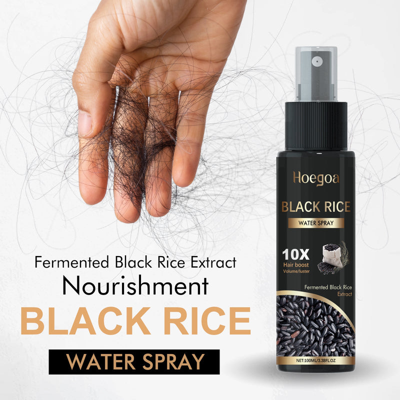 Black Rice Water Spray, Hair Deep Nourishes And Prevents Tough, Solid And Dense Hair Scalp Care Solution