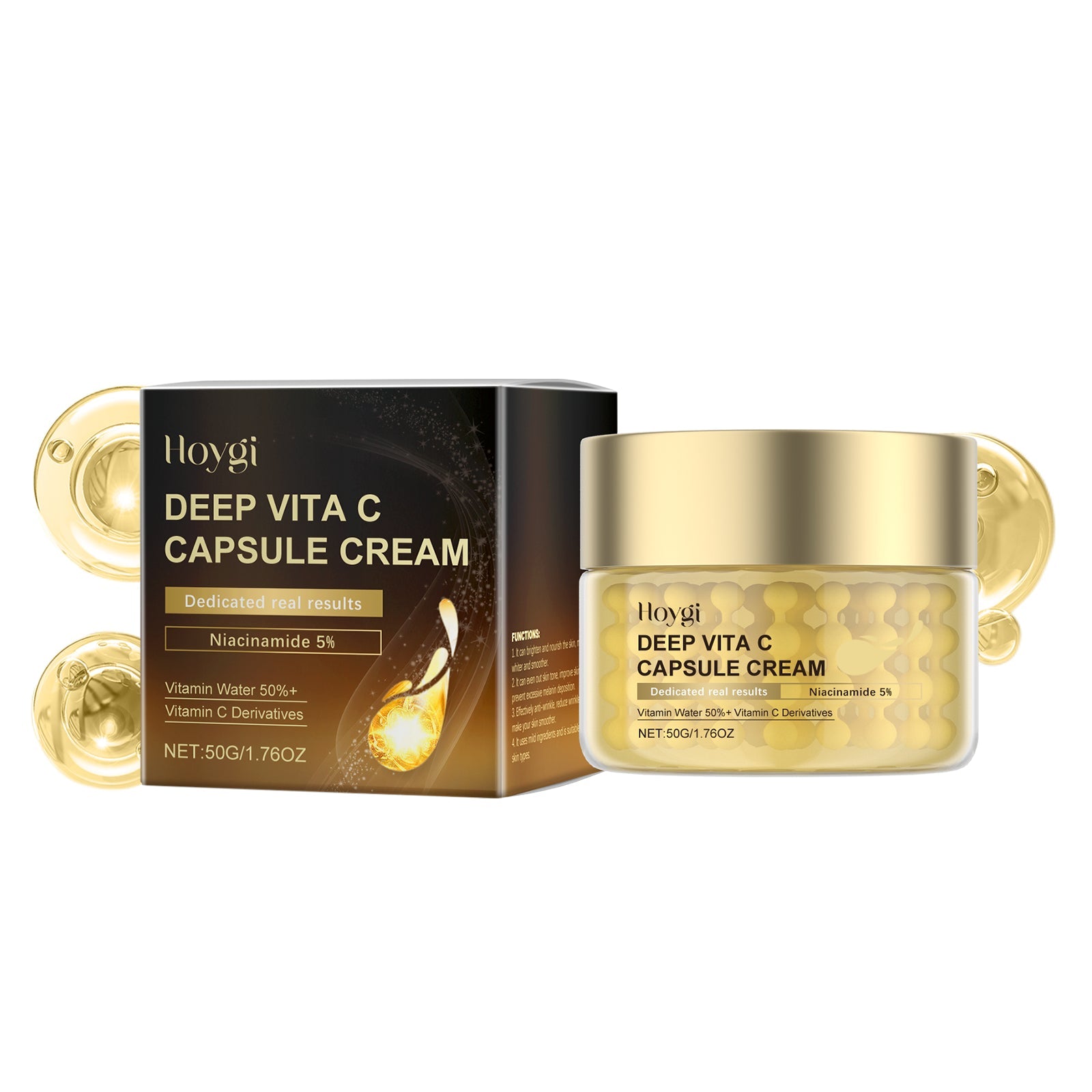 Hoygi Vitamin C Facial Moisturizer Gently Moisturizes And Nourifies The Skin Hydrating And Moisturizing Tender And Smooth Moisturizing Cream