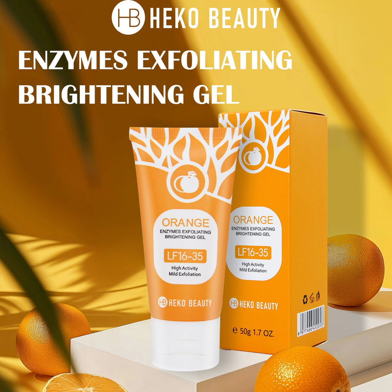 Orange Exfoliating & Brightening Gel - Smooths & Lightens Skin Care