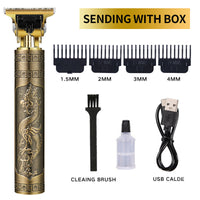 Cross-Border Hair Clippers, American Electric Hair Clippers, Electric Hair Clippers, Oil Head Engraved Hair Shavers, Bald Hair Clippers