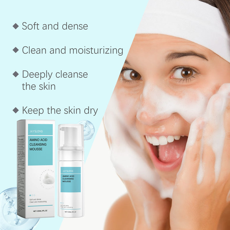 Amino Acid Cleanser Mousse Face Gently Cleanses, Hydrates And Moisturizes Facial Skin Repairing Cleanser