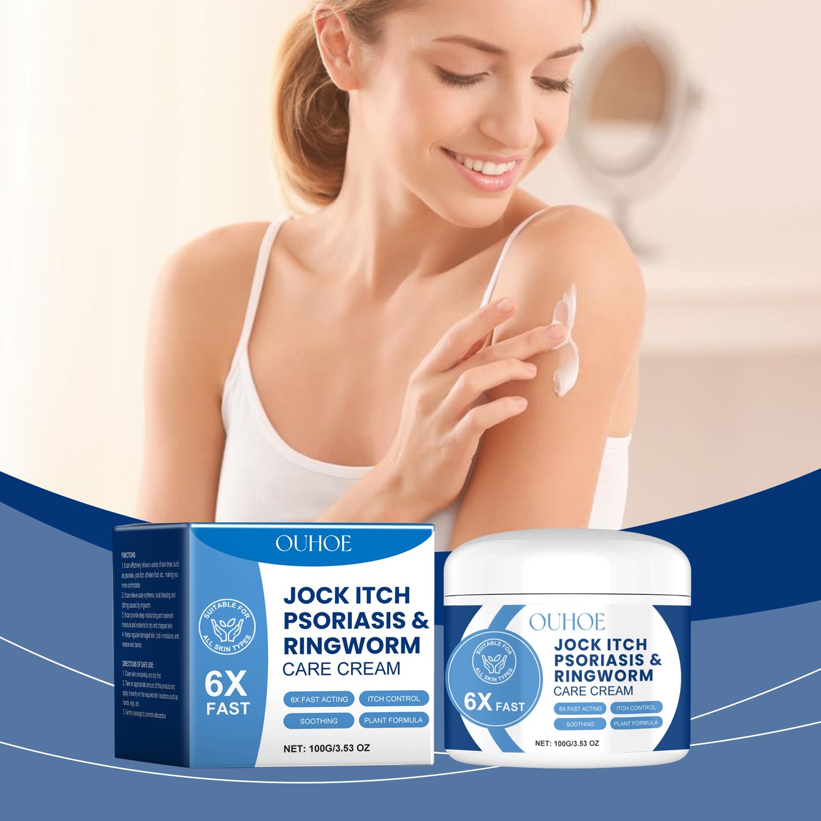 OUHOE Skin Care Cream, Gentle Moisturizing Body Skin To Improve Dry, Red Skin Tender And Smooth Repair Cream
