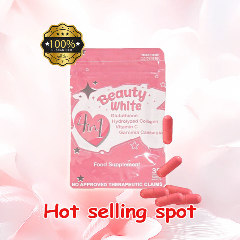 Beauty White Capsule 4in1 Glutathione Collagen Capsules 30 Count Complex