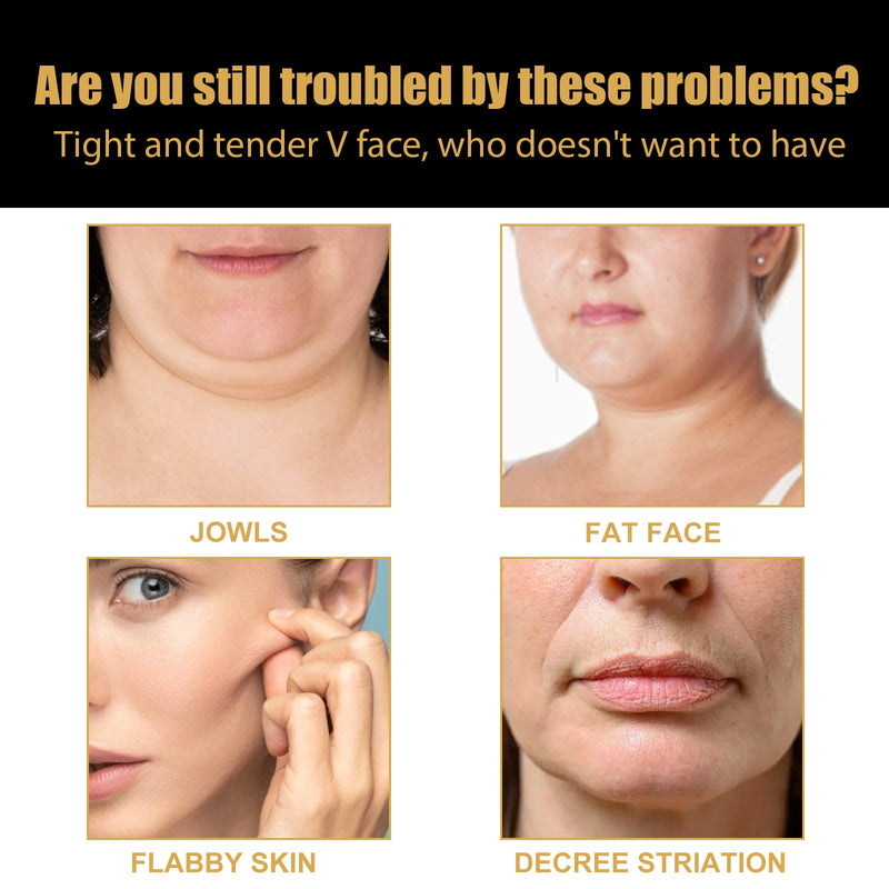 EELHOE V-shaped Face Lifting Facial Mask, Tightens And Lifts Facial Skin Shapes Facial Mask