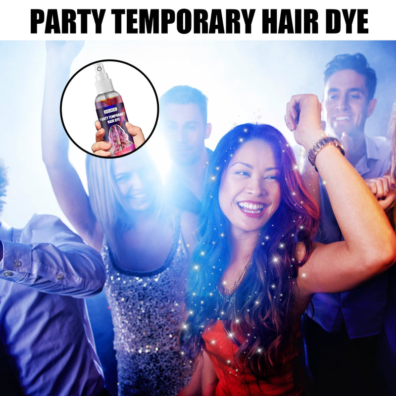 EELHOE Party Temporary Hair Dye, Disposable Party Glitter Hair Color Fast And Easy Color Without Damaging Hair