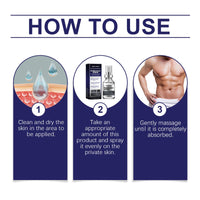 Men's Care Spray, Men's Body Moisturizing And Toning Body Massage Treatment Cream