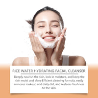 EELHOE Rice Cleanser Gently Cleanses Facial Skin And Moisturizes Soothing And Refreshing Facial Cleanser