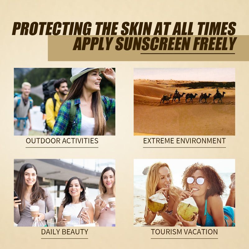 OUHOE Rice Probiotic Protective Cream, Refreshing Anti-UV Moisturizing Face Protective Cream