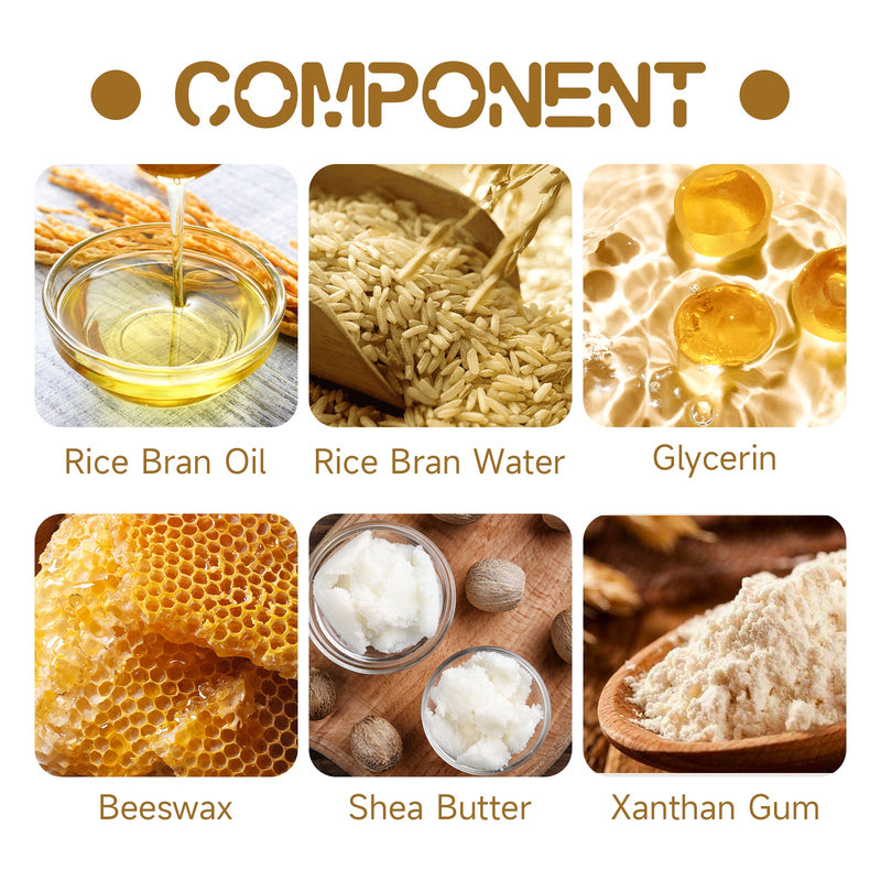 Rice Cream Deeply Hydrates And Restores Skin Barrier, Lighens Spots, Brighens And Even Skin Tone