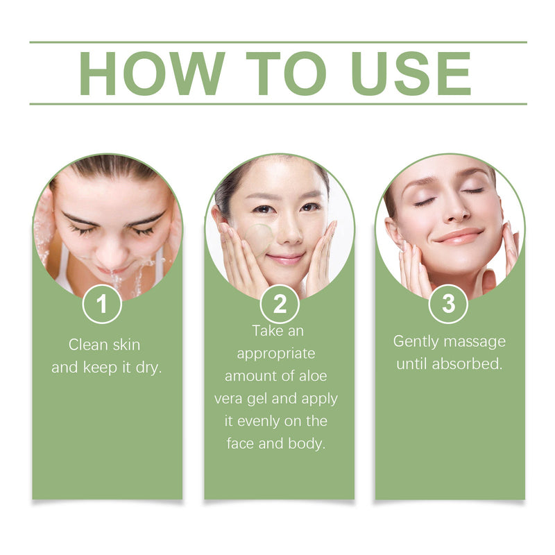 OceAura Aloe Vera Gel for Skin - 99% Pure Plant Extract, Hand-Harvested & Cold-Pressed Moisturizing Gel, 100ml