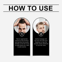 Men's Textured Hair Powder Shampoo-Free Bangs Convenient Fluffy Powder Oil Control Styling Powder