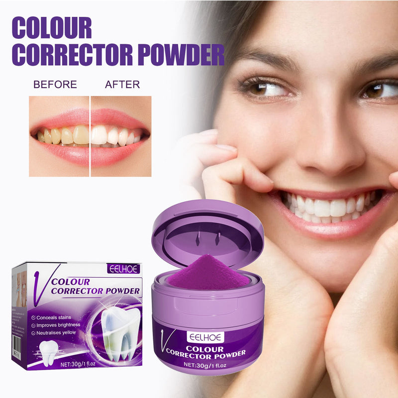 EELHOE v34 Whitening Powder, Cleaning Stains Freshening Breath And Brightening White Teeth Cleaning Powder