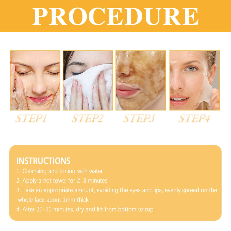 Brightening Peel Mask, Whitening Skin, Removing Melanin Spots, Blackheads, Acne, Anti-Wrinkle And Firming Skin