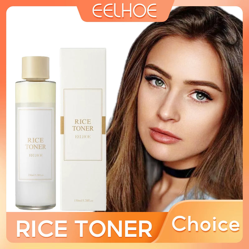 Rice Toner for Face Brightening Serum Oil Control Moisturizing Facial Smooth Sensitive Skin Care Pore Shrinking Essence