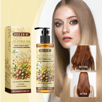 Jojoba Oil For Hair, Moisturizing Hair Care Non-Greasy Soft Hair Deep Nourishing Hair Care
