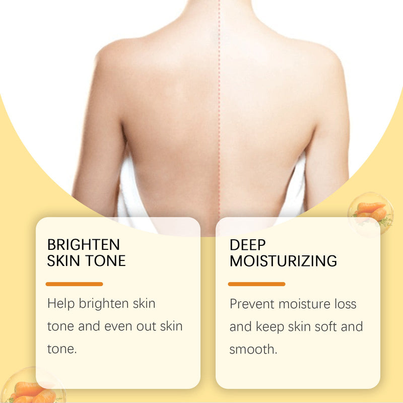 West&Month Carrot Body Whitening Oil, Daily Gentle Moisturizing Body Skin Delicate Skin Oil