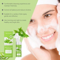 West&Month Green Tea Foam Cleanser Gently Cleanses Facial Skin, Delicate Pores, Refreshing And Moisturizing