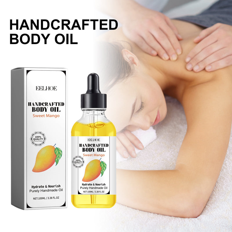 Handcrafted Body Oil, Relieve Dry Skin Moisturizing Smooth Skin Carry Bright Color Of Skin Body Massage Oil