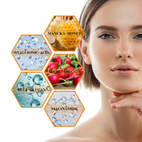 OUHOE Honey Brightening Face Essence, Firming Hydrating Brightening Repair Skin Care Essence