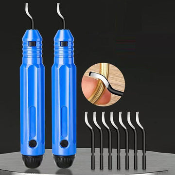 Rotating scraper deburring inner hole chamfering knife