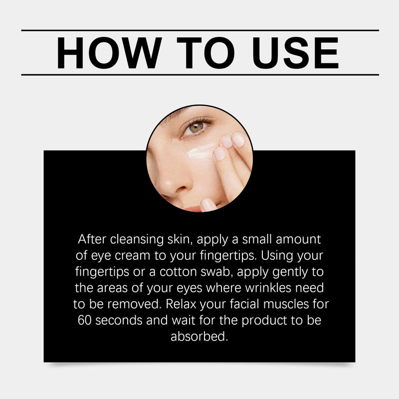 OUHOE Firming Fine Lines Eye Cream, Lighten Dry Lines, Lift Firming Eye Area Moisturizing Eye Care