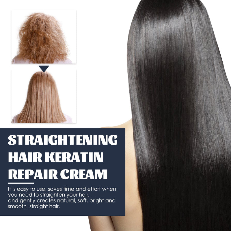 West&Month Straightening Hair Keratin Ratin Repair Cream, Repair Silky Hair Care Moisturizing Hair Mask Treatment Cream