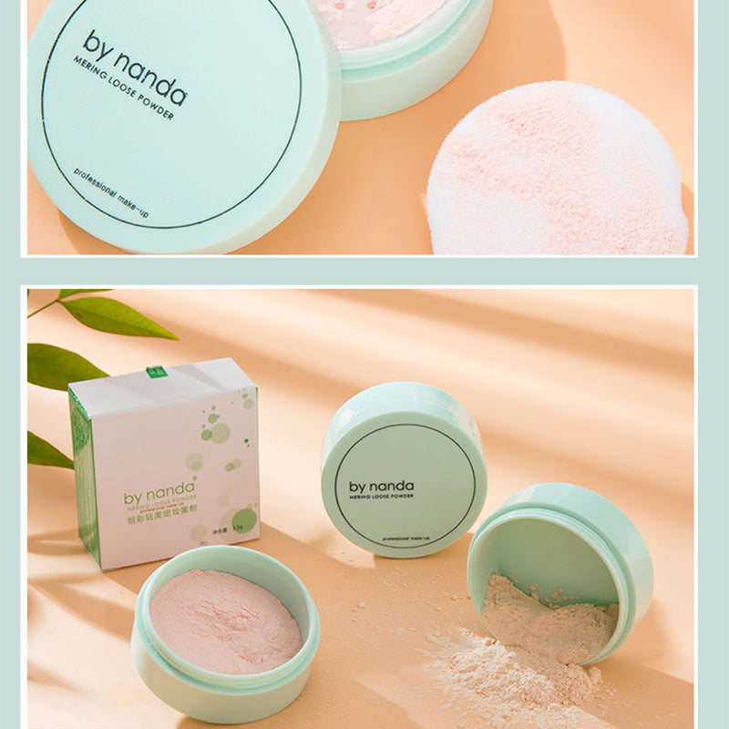 DA NANDA 3 Colore Translucent Pressed Powder Con Soffio Liscia Viso Trucco Prodotti di base Impermeabile Cipria In Polvere