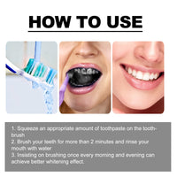 Bamboo Charcoal Whitening Toothpaste Dazzling Teeth Strong Enamel Easy Stain Removal Fresh Breath Bamboo Charcoal Toothpaste