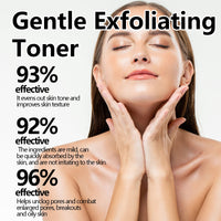 Gentle Exfoliating Toner, Repair Skin Barrier Facial Redness Hydrating Shine Refreshing Toner