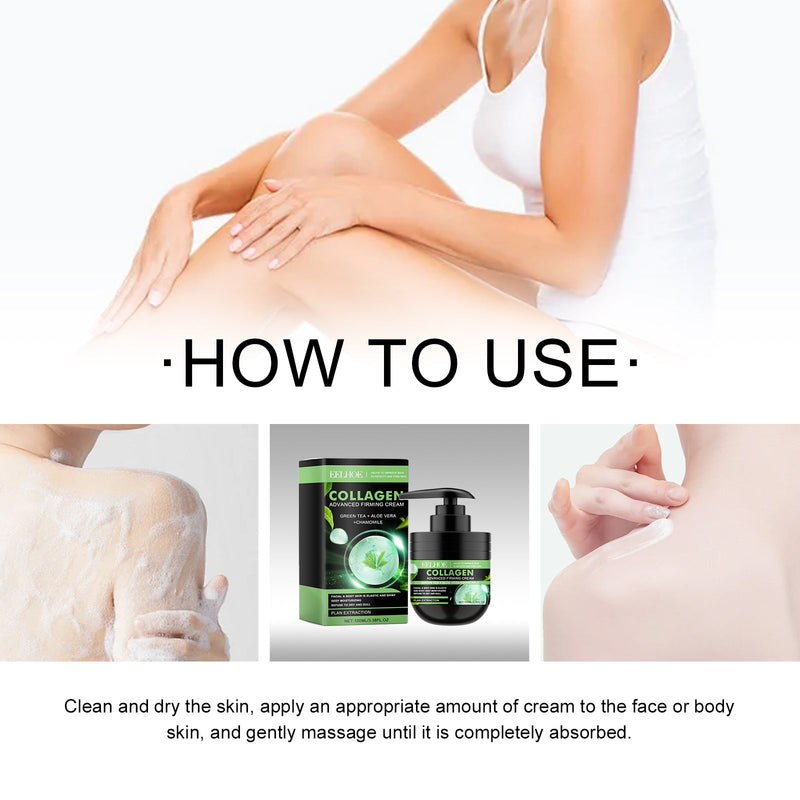 Collagen Advanced Firming Cream, Whole Body Moisturizing Improve Dry Rough Tender Fine Smooth Firming Cream