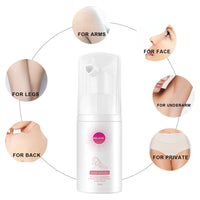 EELHOE Honey Mousse Hair Removal Spray, Full Body Hair Removal Armpit Hair Leg Hair Foam Mild Skin Friendly Does Not Stimulate
