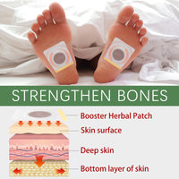 Ximonth Herbal Booster Patch Body Height Care Foot Massage Booster Patch