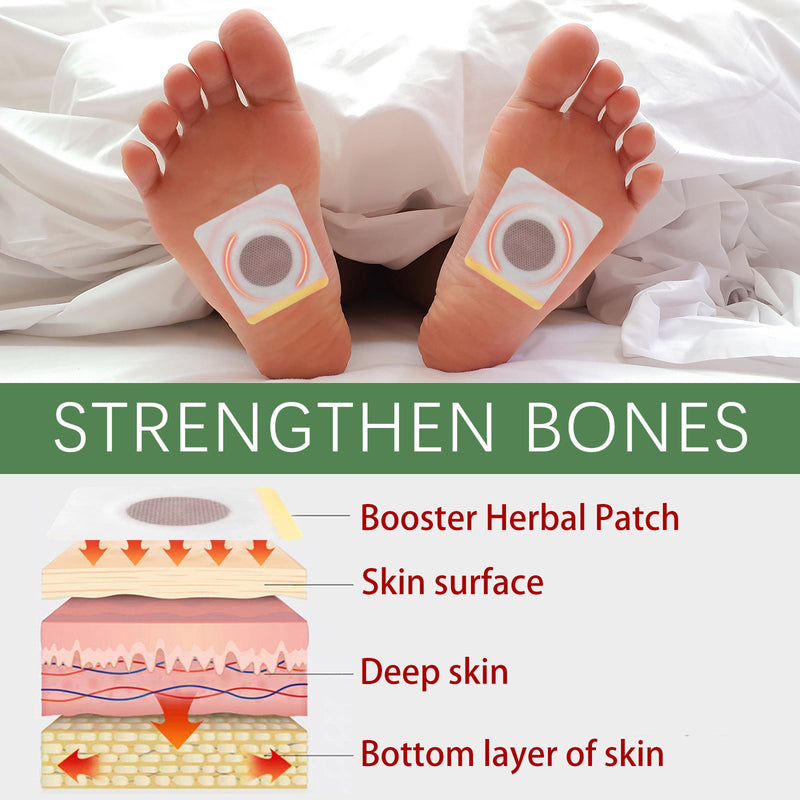 Ximonth Herbal Booster Patch Body Height Care Foot Massage Booster Patch