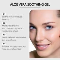 OceAura Aloe Vera Leaf Soothing Gel, Moisturizing Gentle And Comfortable Skin Moisturizing And Hydrating Skin Care Gel