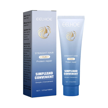 EELHOE Protein Hair Straightening Cream Nourishes Hair, Smooths Hair And Scalp, And Takes Care Of Smooth, Frizzy And Dry Hair
