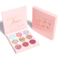 CmaaDu 9 Shades of Glitter Eyeshadow Makeup Matte and Metallic Glitter Glitter Powder
