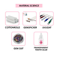 Tooth Gem Kit, European And American Style Hip Hop Style Dental Drill Jewelry DIY Dental Drill Set